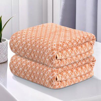 Kuber Industries 2 Pcs Microfibre 24x48 Inch Men and Women Bath Towel - Golden