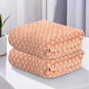 Kuber Industries 2 Pcs Microfibre 24x48 Inch Men and Women Bath Towel - Golden...