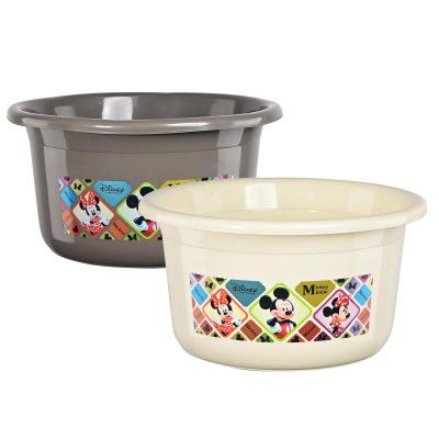 Kuber Industries 2 Pcs Plastic 25 Ltr Bathtub 