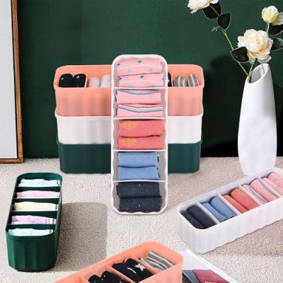 Kuber Industries Pack of 4 Multicolor Drawer