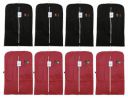 Kuber Industries 8 Piece Non Woven Coat Cover, Black and Maroon...