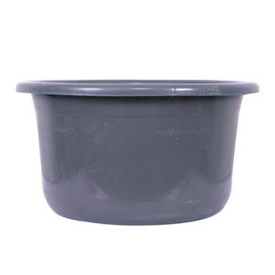 Kuber Industries Bath Tub | Feeding Pan and Versatile Utility Gaint Tub | Plastic Bath Tub for Baby | Clothes Washing Tub for Bathroom | TUB-25 LTR | Gray