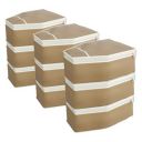 Kuber Industries Blouse Cover | Clothes Storage Bag | Zipper Wardrobe Organizers | Pack of 9...