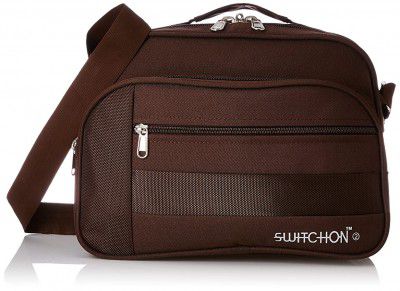 Kuber Industries Canvas 34 cms Brown Mens Sling Bag (TRAVELDUFFLE0020)