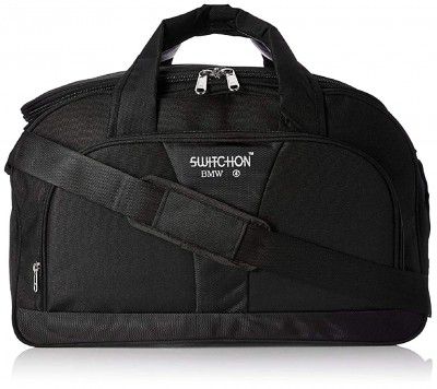 Kuber Industries Canvas Travel Duffle Bag (Black) Switchon BMW 4,CTKTLUG1010