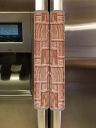 Kuber Industries Checkered Design PVC 2 Pieces Fridge/Refrigerator Handle Cover (Brown) - CTKTC039697...