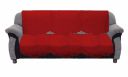 Kuber Industries Circle Design Cotton 2 Piece 3 Seater Sofa Cover(Maroon) - CTKTC22235...