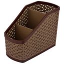 Kuber Industries Compact Plastic Storage Basket, Brown (CTKTC5250)...