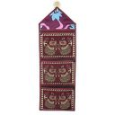 Kuber Industries Cotton 1 Piece Wall Hanging Magazine Letter Holder (Maroon),CTKTLUG805...
