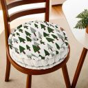 Kuber Industries Cotton 16x16 Inch Comfortable Sitting Chair Cushion Pads - Green...