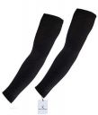 Kuber Industries Cotton 2 Piece Fingerless Arm Sleeves - Black (KU06002)...