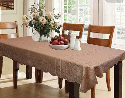 Kuber Industries Cotton Dining Table Cover for 6 Seater