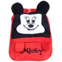 Kuber Industries Disney Mickey Plush Backpack | 2 Compartment Velvet School Bag...