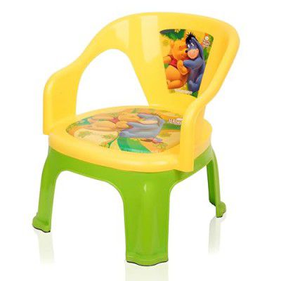Kuber Industries Disney Pooh Kids Chair | Plastic Foldable Kids Chair