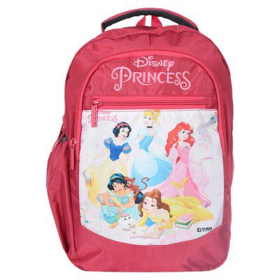 Kuber Industries Disney Princess School Bag  | Pink