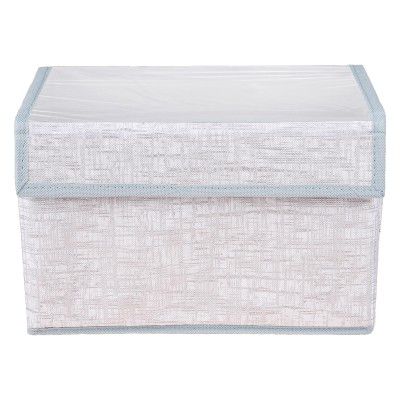 Kuber Industries Drawer Storage Box | Clothes Drawer Organizer with Handle | Large | Gray