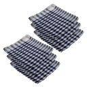 Kuber Industries Duster | Wet Dry Cleaning Napkin | Cotton Kitchen Duster | 300 GSM Kitchen Cleaning Clothes | Pocha For Kitchen | Car | Desk | Fan | Set of 6 | 101 | Blue...