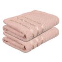 Kuber Industries Face Towel | Towels for Facewash | Towels for Gym | Facewash for Travel | Towels for Daily use | Workout Hand Towel | Lining Design | 14x21 Inch | Pack of 2 | Brown...