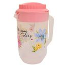 Kuber Industries Floral Design Plastic Water Jug, Pink...