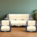 Kuber Industries Floral Sofa Cover 5 Seater | Cotton Sofa cover 3 Seater And 2 Seater | Full cover Set For Couch Seat | Pack of 6...