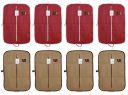 Kuber Industries Foldable 8 Piece Non Woven Coat Cover, Maroon and Brown...