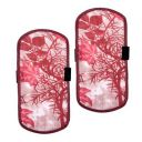 Kuber Industries Fridge Handle Cover | Polyester Fridge Door Handle Protector | Fridge Door Handle Cover | Tree Kniting Fridge Handle Cover | 2 Piece Set | Maroon...