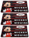 Kuber Industries Fun Homes Disney Mickey Mouse 3 Pieces Anti-Slip Bath Mat 23\'x15\' (Maroon) CTKTC046780...