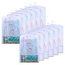 Kuber Industries Hanging Saree Cover | Non-Woven Brush Painting Pattern Saree Cover | Saree Covers for Home | Saree Cover with Small Transparent View | Pack of 12 | Golden...