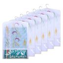 Kuber Industries Hanging Saree Cover | Non-Woven Brush Painting Pattern Saree Cover | Pack of 6 | Yellow...