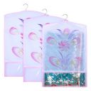 Kuber Industries Hanging Saree Cover Pack of 3 | Pink...