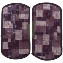 Kuber Industries Heart Home Washable Fridge Handle Cover|Universal Fit Appliance Cover|3D Checkered Print & PVC Material (Wine)...