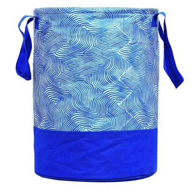 Kuber Industries Laheriya Printed Waterproof Canvas Laundry Bag,45L CTKTC034625