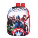 Kuber Industries Marvel Avengers Plush Backpack|2 Compartment Velvet School Bag...
