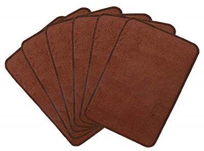 Kuber Industries Microfiber Anti Slip 6 Pieces Door Mat 22x14, Brown-CTKTC28365
