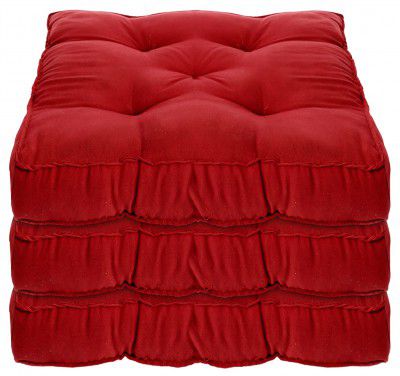Kuber Industries Microfiber Square Chair Pad/Cushion for Office, Home or Car Sitting-Pack of 3, 18 * 18 Inch (Maroon)