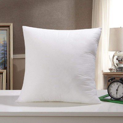 Kuber Industries Microfiber Square Throw Cushion Filler Bed and Couch Cushion Indoor Decorative Cushion, 12"x12" (White)-HS_38_KUBMART21163, Standard