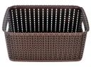 Kuber Industries Multipurposes Large M 20 Plastic Basket, Organizer For Kitchen, Countertops, Cabinets, Bathrooms Without Lid (Brown) -46Kkm086, Rectangular...