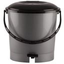 Kuber Industries Multiuses Plastic Pedal Dustbin, Waste Bin, Trash Can With Handle, 7 Litre (Grey)...