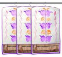 Kuber Industries Non-Woven Hanging Saree Cover With 1 Zipper Compartment on Back Side- Pack of 3 (Purple)-HS_38_KUBMART21510...