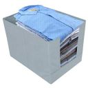 Kuber Industries Non-Woven Shirt Stacker/Clothes Organizer|Solid Color & Foldable Non Woven Material|Closet|Size 40 x 20 x 25 Cm, Pack of 1 (Grey)...