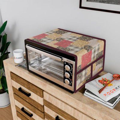Kuber Industries Oven Top Cover | Maroon