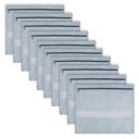 Kuber Industries Pack of 10 Single Saree Bags | Clothes Bags for Storage | Non-Woven Wardrobe Organizer | Mesh Window Cloth Storage Bags Set | Single Packing Saree Bags | Plain | Gray...