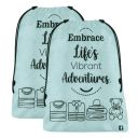 Kuber Industries Pack of 2 Cloth Storage Bag | Non-Woven Storage Organizer | Travel Pouches | Cloth Storage Bag | Garments Cover for Laundry | Storage Organizer Bag for Clothing | Large | Grey...