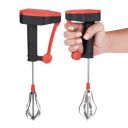 Kuber Industries Pack of 2 Hand Blender|Milk Lassi Maker|Hand Press Mixer with Steel Blades|Egg Beater|Hand Mixer for Coffee-Lassi-Cream-Soup-Butter Milk|Hand Blender for Kitchen|Multicolor...