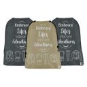 Kuber Industries Pack of 3 Cloth Storage Bag | Travel Cloth Carrying Bag | Garments Cover for Laundry | Medium | Brown & Gray...