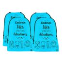 Kuber Industries Pack of 4 Cloth Storage Bag | Non-Woven Storage Organizer Sky Blue...
