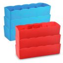 Kuber Industries (Pack of 6) Drawer Organizer | 5-Grid Plastic Storage Box...