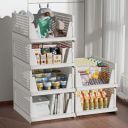 Kuber Industries (Pack of 6) Foldable Cupboard Organizer For Clothes - (White)...