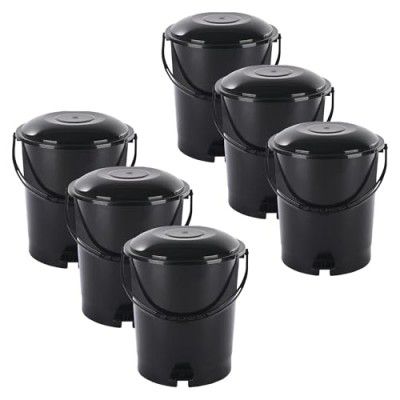 Kuber Industries Pack of 6 Plastic Dustbin for Home