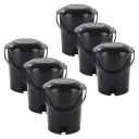 Kuber Industries Pack of 6 Plastic Dustbin for Home...